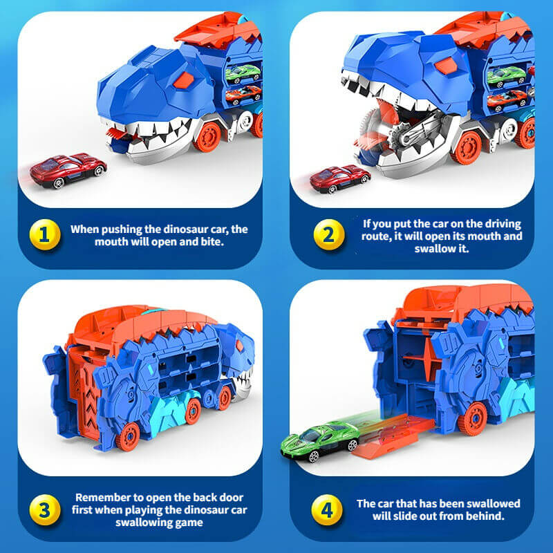 Jurassic Transporter™ | Ultieme speelervaring me raceauto's - Transformeerbare Dinosaurus Vrachtwagen