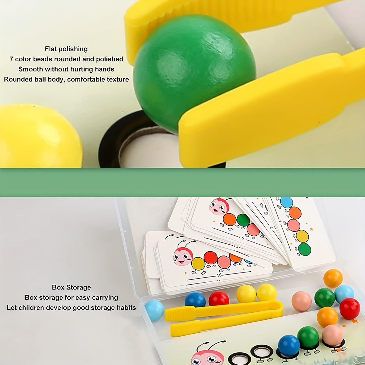 Ecotoys Rainbow Worm Stack | Spelenderwijs Stapelen - Educatief Montessori Stapelspeelgoed