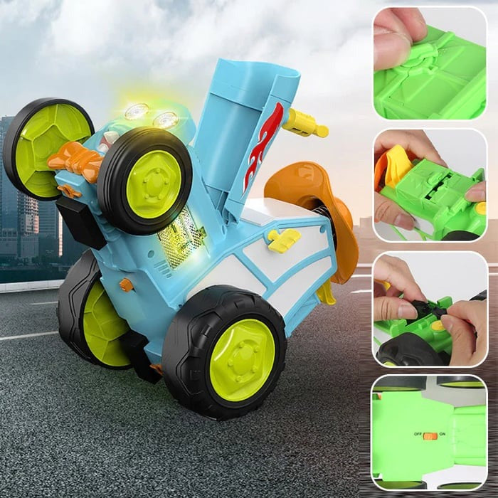 Mini Coche RC | Diversión - Música, Luces y Función de Salto en Uno
