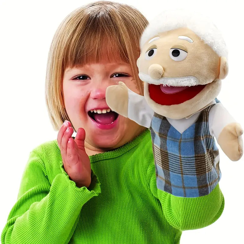 Handpuppenspaß | Magisches Puppenspiel - Weiche Plüsch-Handpuppe für interaktiven Spielspaß
