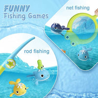 Thumbnail for AquaCatch | Diversión de juego salpicante - Juego de pesca magnético para baño y piscina