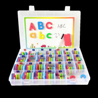 Thumbnail for AlphaMag | Plaisir d'apprentissage - Ensemble de lettres magnétiques double face avec accessoires