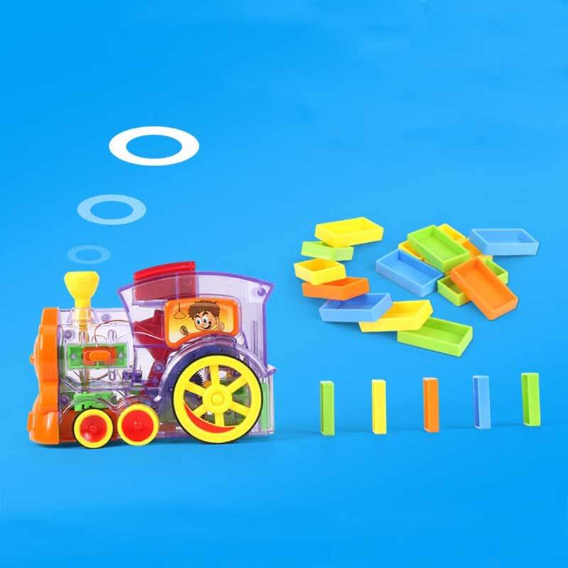 DominoExpress | Endloser Spielspaß - Automatischer Dominosteinzug mit bunten Blöcken