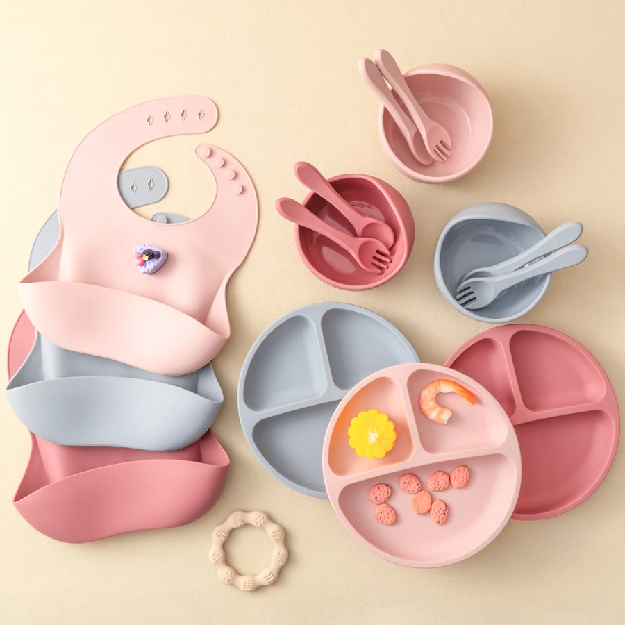 Feedo Silicone Set | Veilig Baby Voeden – 6-delige Set