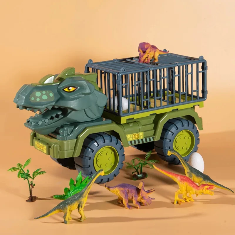 Jurassic Truck Adventure | Laat Je Kind Fantaseren – Realistisch Dino Speelgoed Realistisch dinosaurusavontuur in een stoere truck