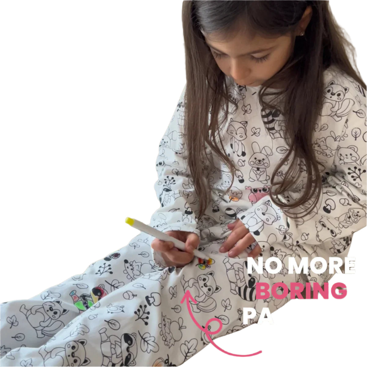 ForestFriends | Coloring and discovering - DIY pajama set with forest animals