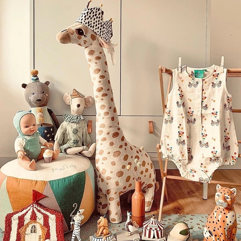 Giant Giraffe Plush Toy | Comfort en Knuffels voor je kind - Zacht, oversized giraffenpluche, perfect om mee te spelen en voor het slapen gaan.