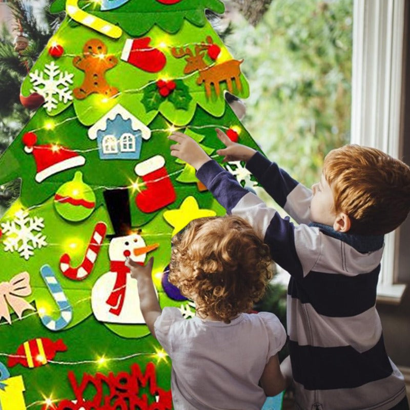 FestiTree | Diversión navideña mágica para toda la familia - Decoración de árbol de Navidad de fieltro DIY