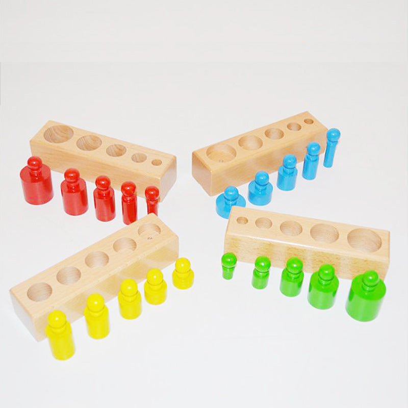 Ecotoys SensoryBlocks | Ontwikkel tastzin en coördinatie - Montessori houten puzzelset