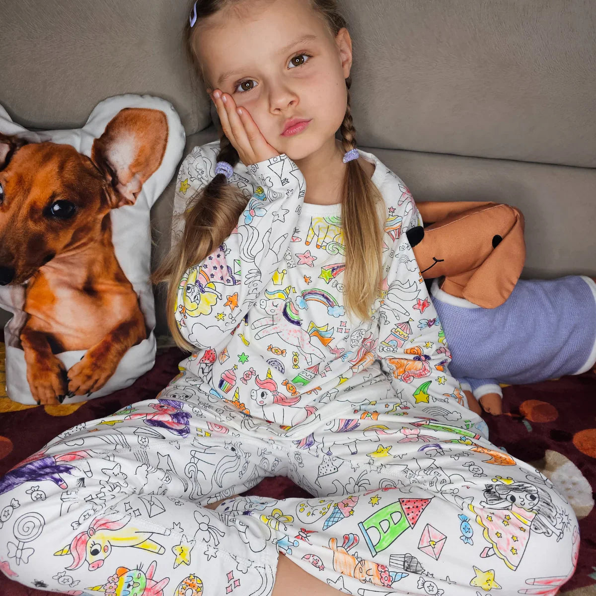 UnicornDreams | Colores y dormir - Conjunto de pijama DIY con princesas y unicornios