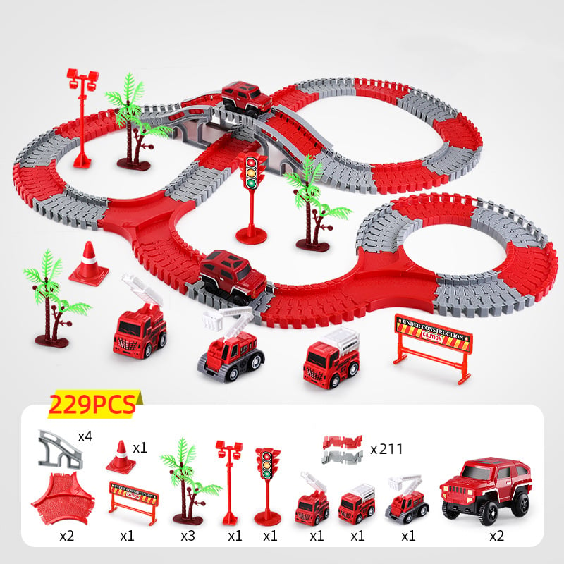 Toystar™ Flexible RaceTrack - Flexibele Railspoor Speelgoedset Racebaan