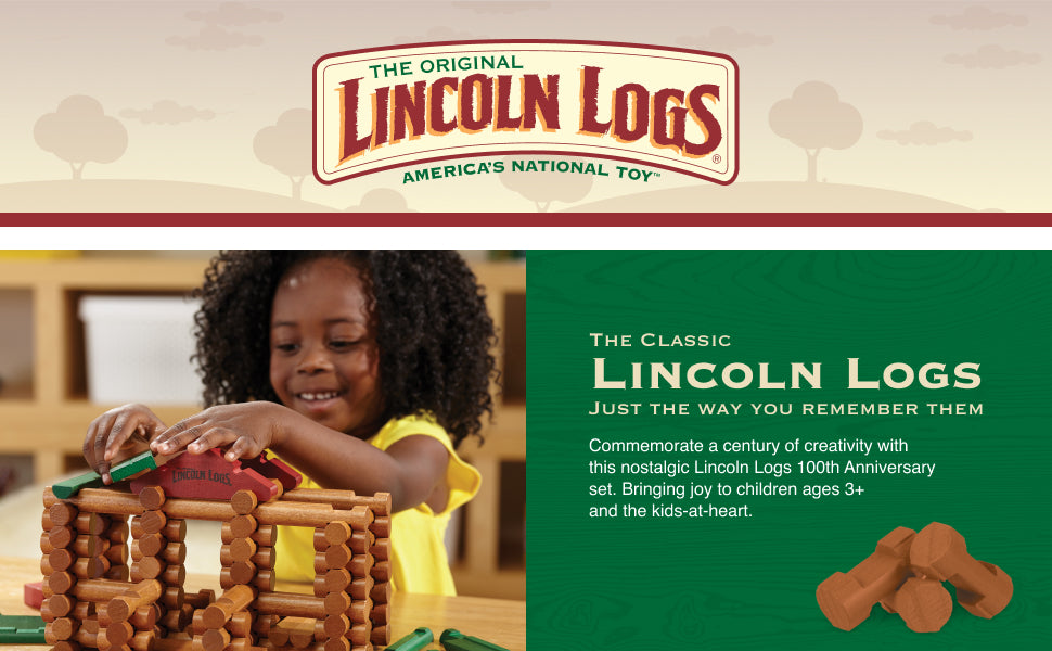 Lincoln Logs | Build & create - Classic wooden construction set