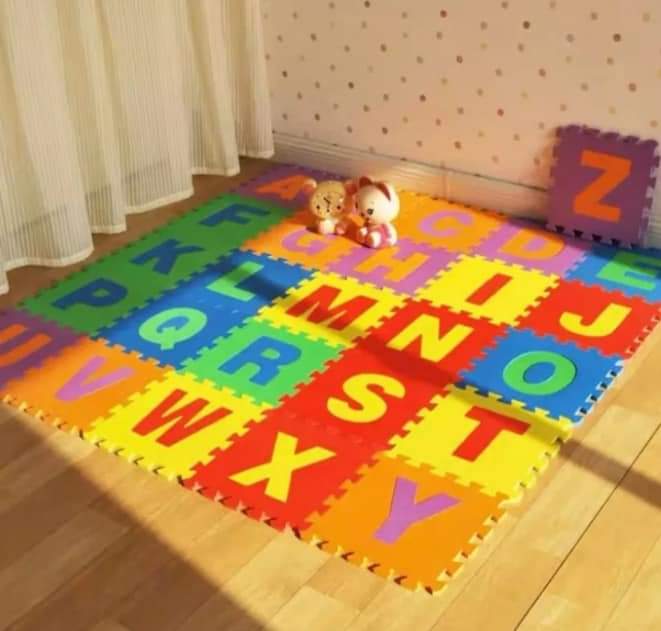 Tapis en mousse d'apprentissage ABC | Tapis de jeu éducatif pour enfants - Apprendre les lettres anglaises