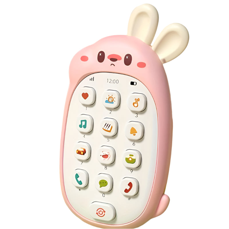 BabaPhone | Primer teléfono de descubrimiento - Monitor de bebé interactivo con música y mordedor