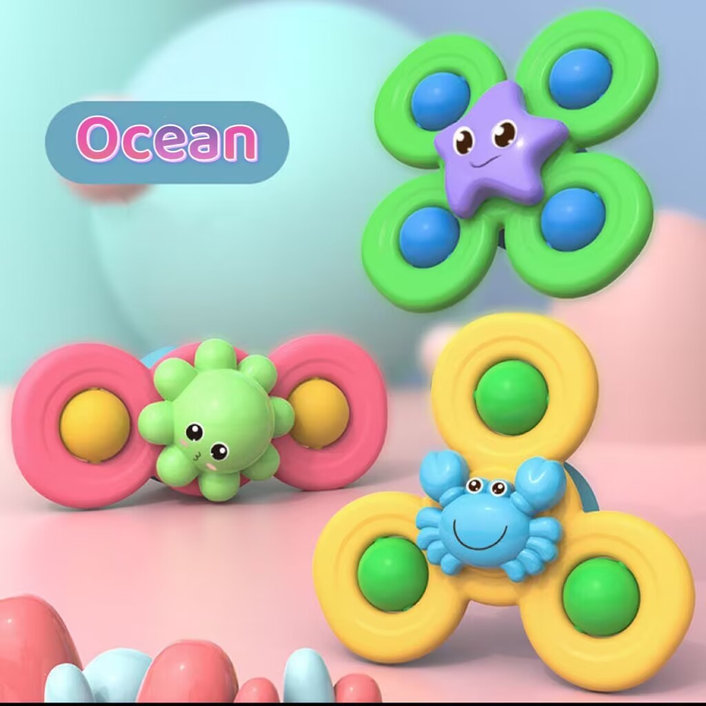 TwirlMaster | Endloser Dreh- und Spielspaß - Kinderfreundlicher Spinner mit Saugnapf