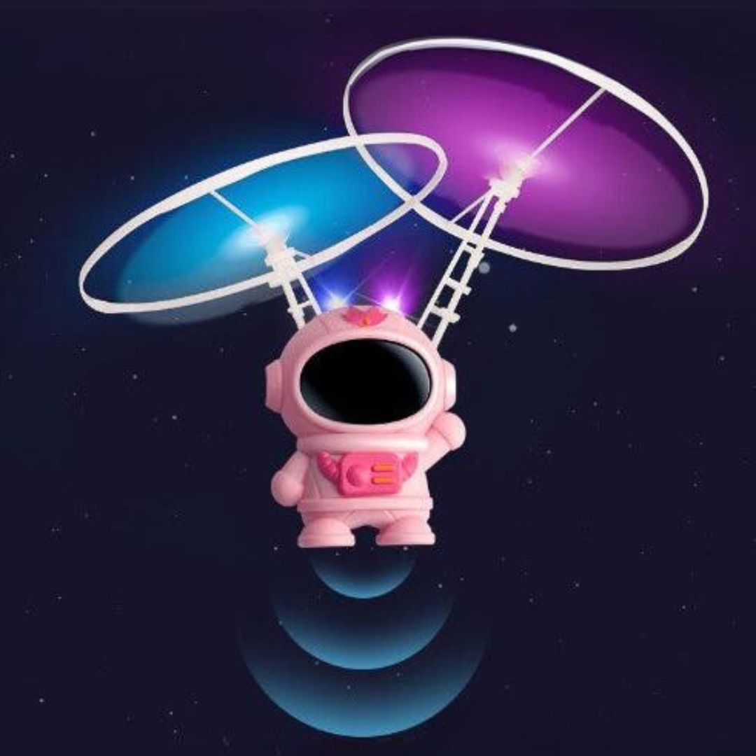 AstroFlyer | Magie in de Lucht - Draaiende LED Astronaut