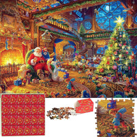 Thumbnail for Calendario de cuenta regresiva de rompecabezas navideño | Haz la Navidad mágica - Rompecabezas de 1008 piezas en 24 ventanillas