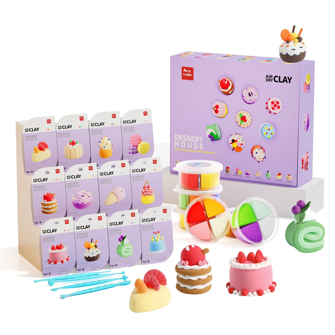 DinoClay | Creatief kleien met dinosaurussen – DIY kleiset met 6 vormen
