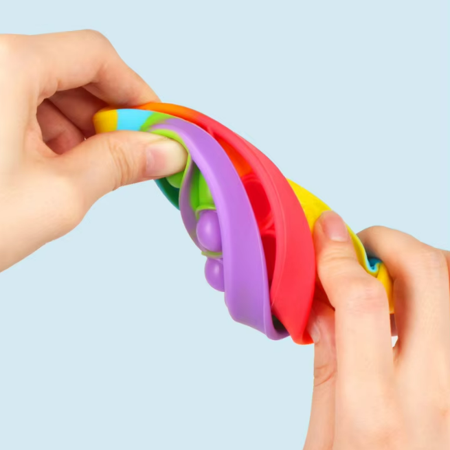 Rainbow Dino Fidget | Laat stress los - Stressverlichter voor Kinderen