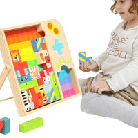 Thumbnail for EcoToys Tetrino | Speel, leer en ontwikkel creatief denkvermogen - Montessori puzzel voor kinderen