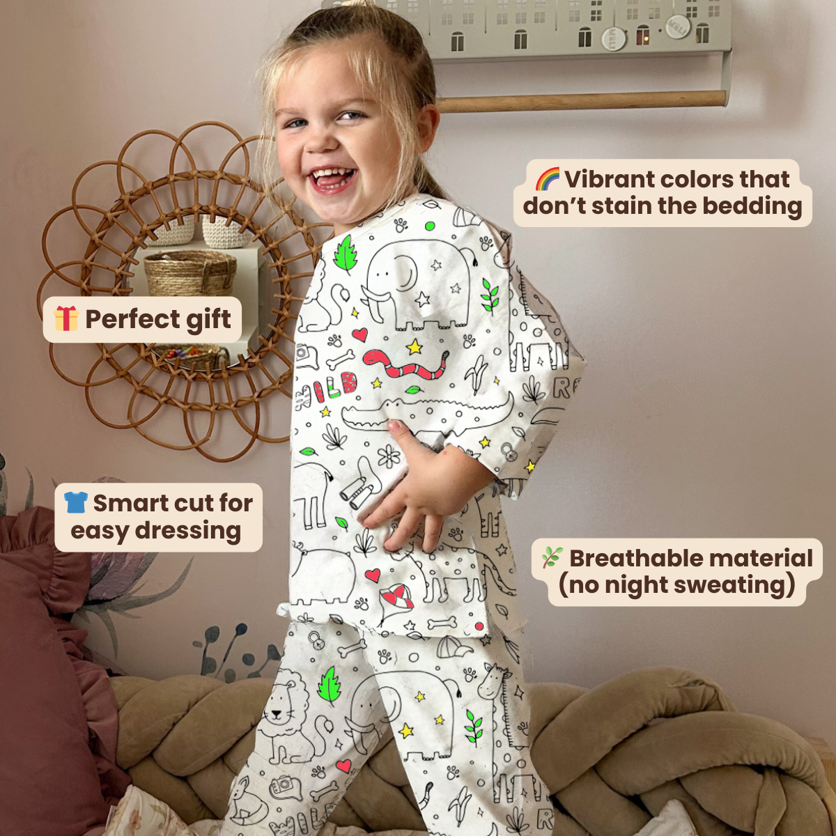 SafariDreams | Colors and wear - DIY color pajamas for creative children