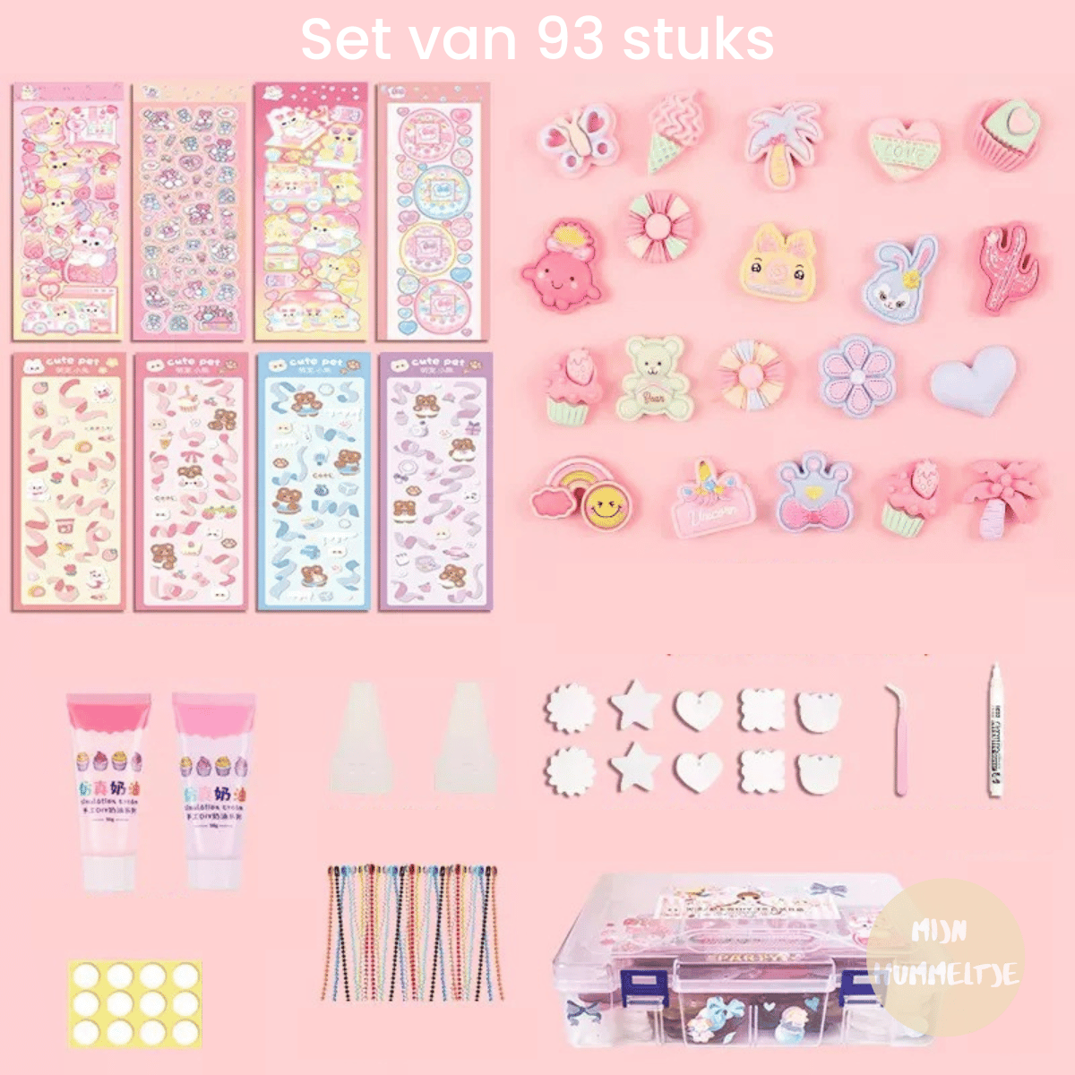 GukaCraft | Desarrolla Creatividad - Set de Pegatinas y Pegamento DIY para Niñas