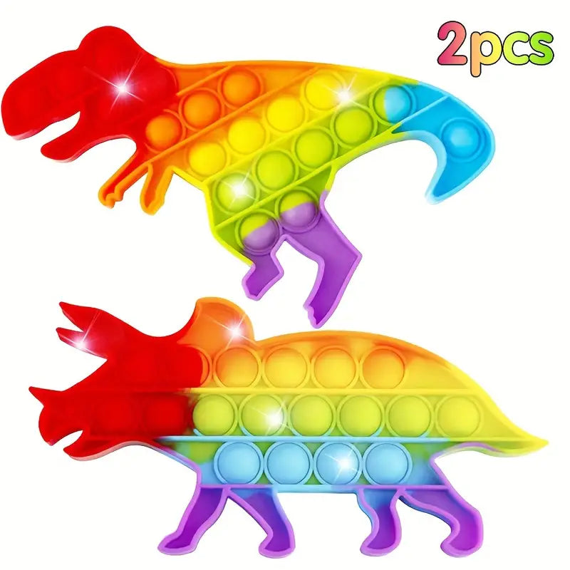 Rainbow Dino Fidget | Laat stress los - Stressverlichter voor Kinderen