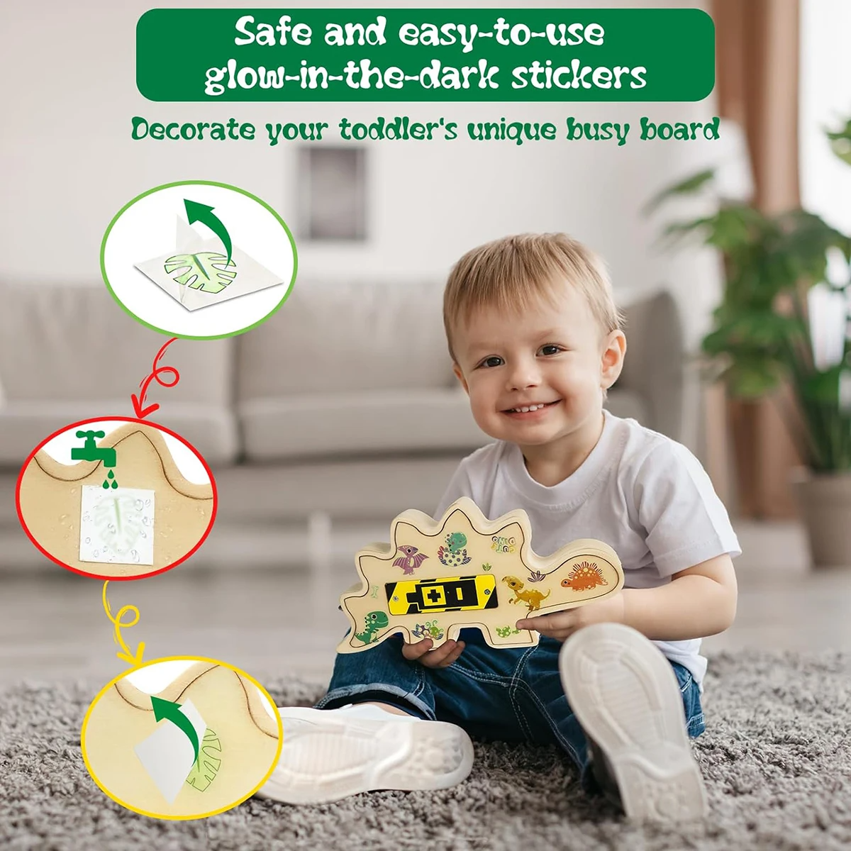 Ecotoys DinoSpark | Montessori LED Speelbord - Educatief Baby Speelgoed