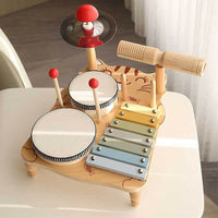 Thumbnail for MiniMaestro | Ontdek muziekplezier - Houten drumset en xylofoon voor kinderen