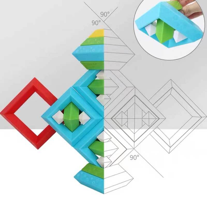 StackyPyramid | Bouw en ontdek - 3D piramide stapelblokken voor kinderen