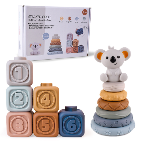 BouwBlokjes | Eindeloze Creativiteit voor Kleintjes - Zachte siliconen bouwblokken