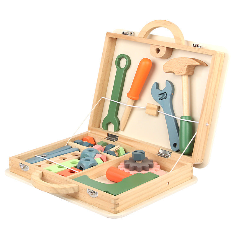 Ecotoys HandiCraft Kit | Inspireer creativiteit - Houten gereedschapsset voor kinderen