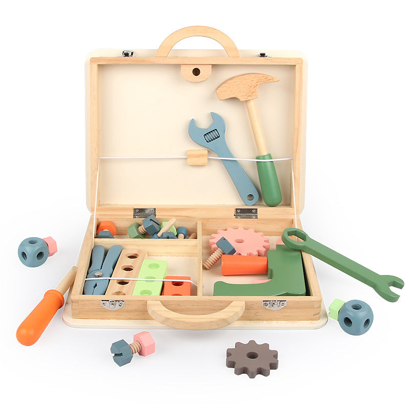 Ecotoys HandiCraft Kit | Inspireer creativiteit - Houten gereedschapsset voor kinderen