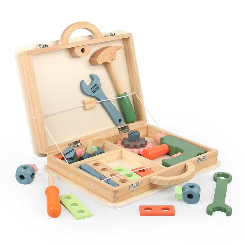 Ecotoys HandiCraft Kit | Inspireer creativiteit - Houten gereedschapsset voor kinderen