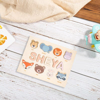 Thumbnail for Ökospielzeug NameFun | Personalisierte Freude - Puzzle mit individuellem Namen für Kinder mit Stiften zum Lernen