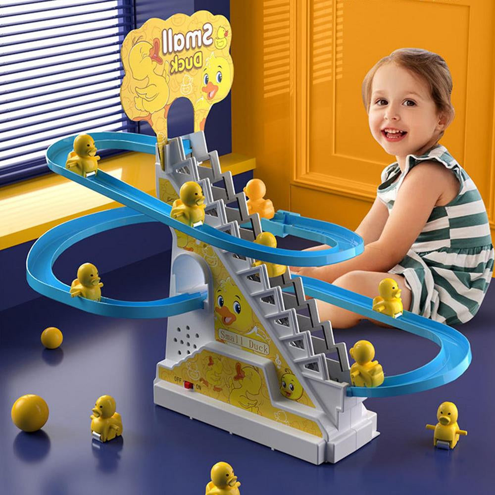 Elektrische Ente Kletterbahn | Leuk - Interaktives Spielzeug für Kinder