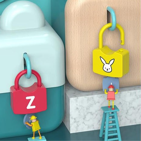 Learn & Play Locks | Stimuleer fijne motoriek - Creatief slotenspel voor peuters