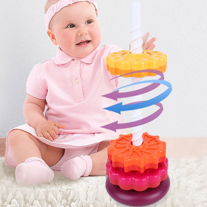 Farbturm | Entdecken durch Spielen - Stapelspielzeug für neugierige Kinder