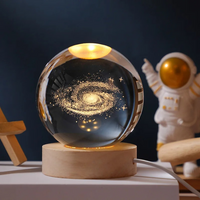 Thumbnail for StarSphere | Lleva el universo a tu habitación - Lámpara nocturna de cristal grabada en 3D