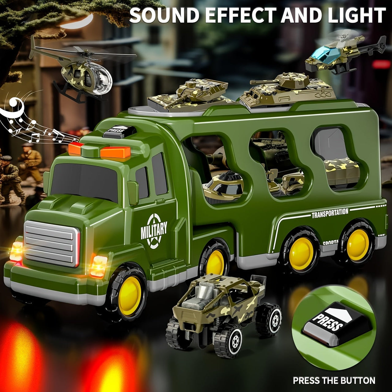 MiniTroopers | Aventura militar épica - set de juego militar 14 en 1 con vehículos