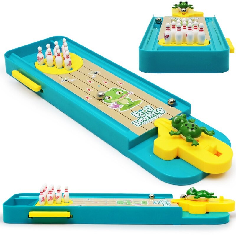 Bowling Kikker | Gezelligheid voor Kinderen - Mini Bowling Tafel Spel