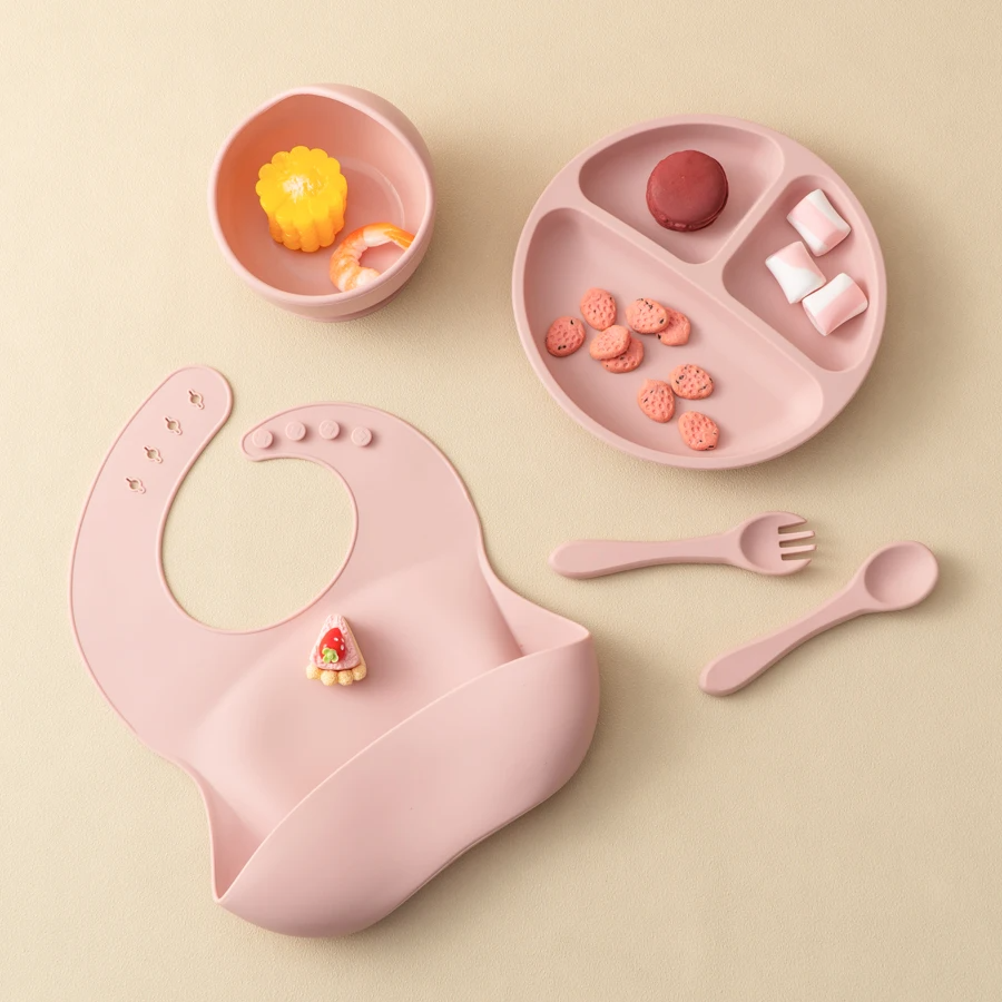 Feedo Silicone Set | Veilig Baby Voeden – 6-delige Set