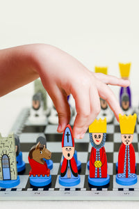 Thumbnail for EcoToys Chess Adventure Set | Stimuleer Creativiteit - Educatieve houten schaken voor kinderen