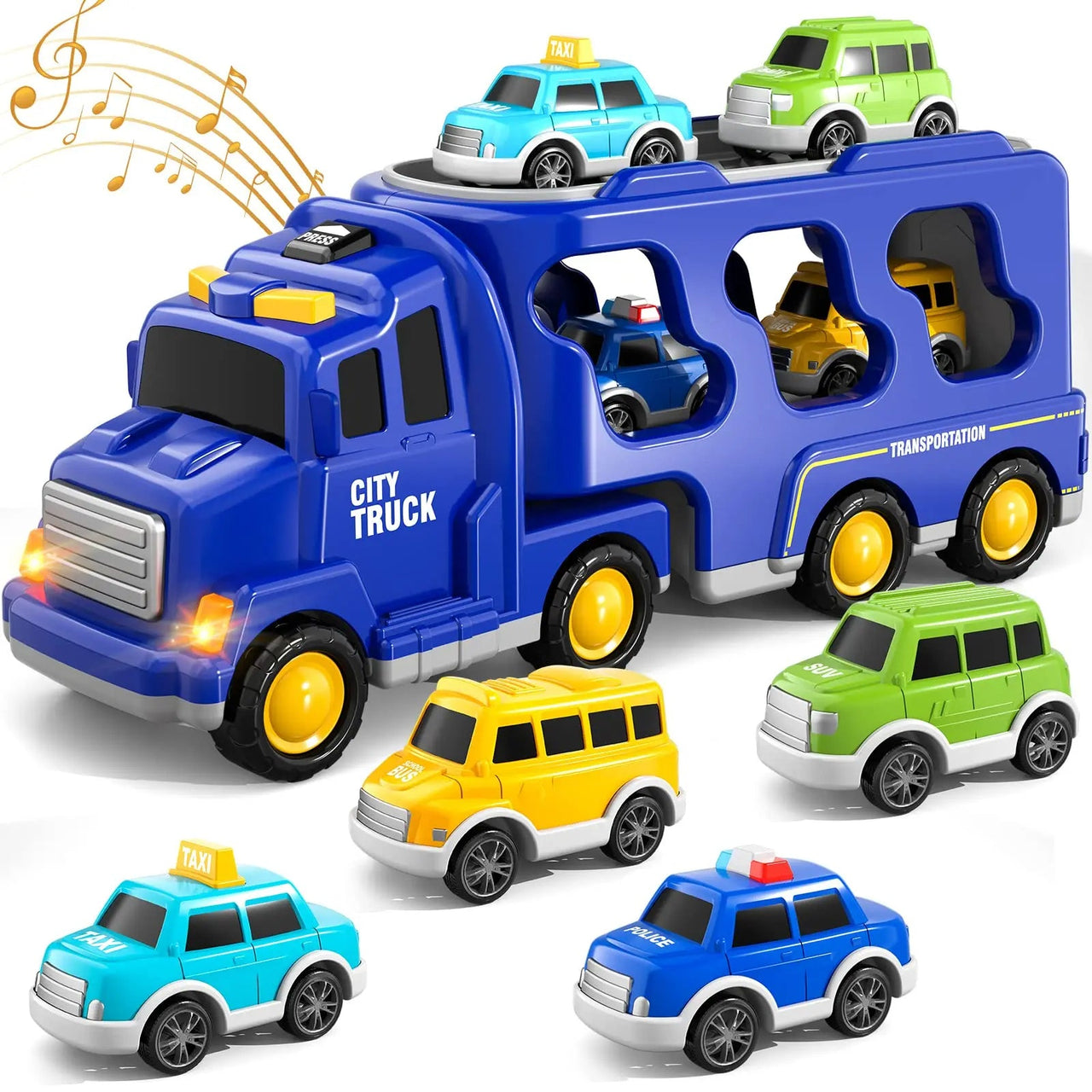 Diecast Vrachtwagen Speelgoed | Educatieve Set - Graafmachine, Bulldozer en Meer