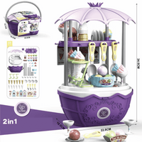 Thumbnail for IceCreamDream | Magical fun - Ice cream carousel toy with kitchen playset for girls
