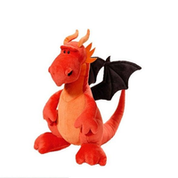 Thumbnail for Knuffeldraak | Suave y resistente - Dragón de peluche con alas para diversión de abrazos