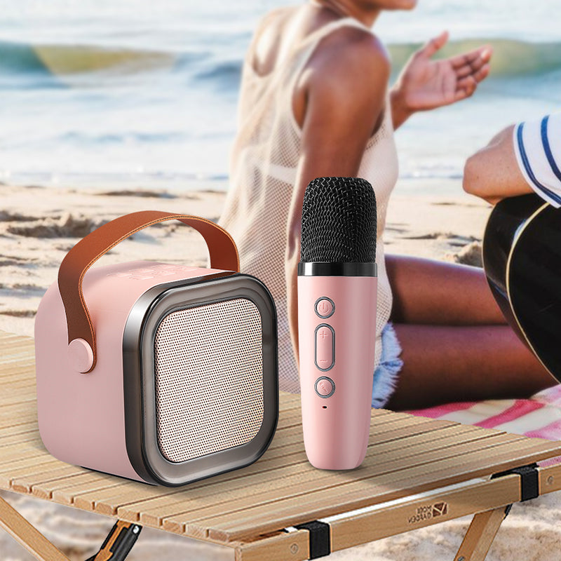 4Little Karaoke Set | Mini Karaoke met 2 Draadloze Microfoons, 3+ – Samen zingen voor eindeloos plezier 6
