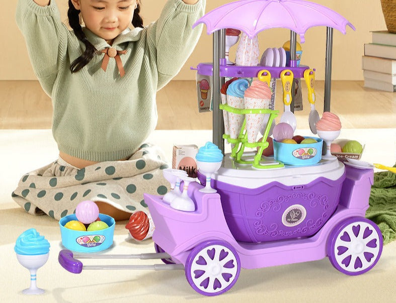 IceCreamDream | Magical fun - Ice cream carousel toy with kitchen playset for girls