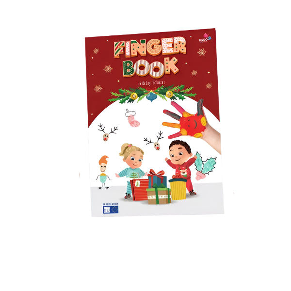 Huellas digitales alegres | Recuerdos mágicos de fiesta - Libro para colorear para niños pequeños con arte creativo de dedos