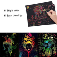 Thumbnail for Farbzauber | Entdecke die Magie der Farben - Regenbogen Kratzpapier Set